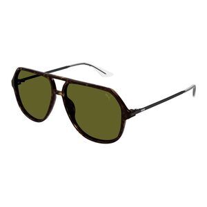 NWT PUMA PU0460S 002 Havana Black Green Sunglasses